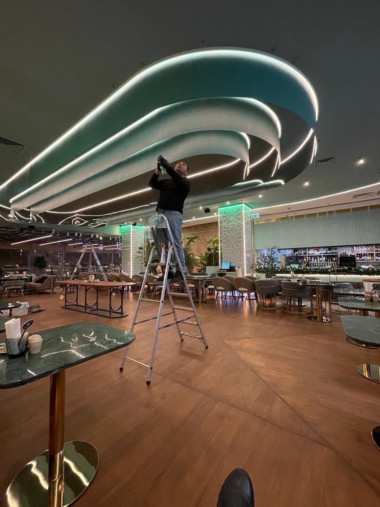 9 метровая люстра для ресторана "Чайхона #1"