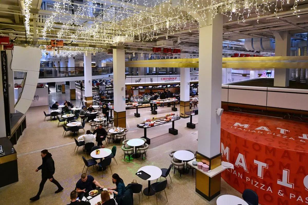 Отделка нержавеющей сталью в фудкорте "Депо 3 вокзала"